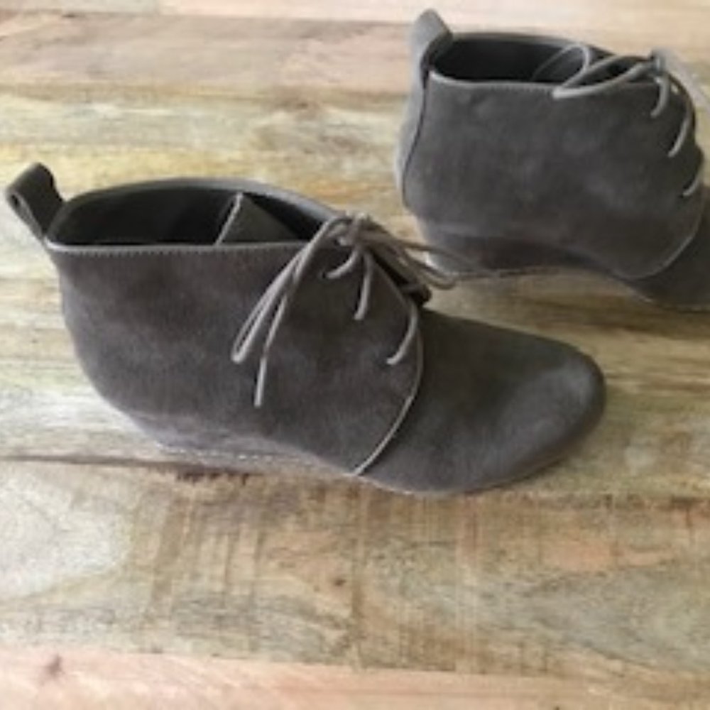 Franco Sarto Annabelle Lace Up Wedge Bootie - Sz 6